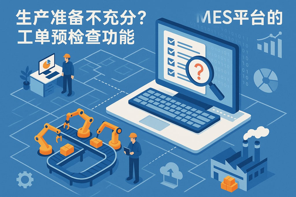 生产准备不充分？MES平台的工单预检查功能  